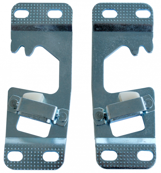 Key Parts '60-'66 Door Striker Plate Set (2pc) 0848-820