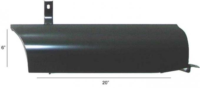 AMD Running Board Splash Apron, RH, 54-55 Chevy GMC Truck Short Bed Stepside Pickup ('55 1st Series) 722-4054-R