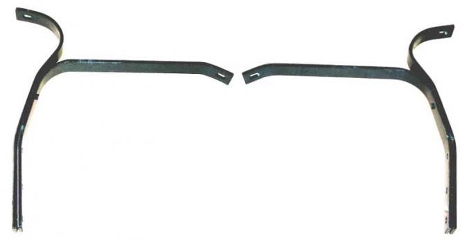 Redline Restomotive® Chevy P/U 47-55 1st Series Rear Bumper Bracket Set (4-Piece Set) LG-TP-399
