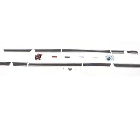AMD Lower Side Molding Set, Black, 69-72 Chevy GMC CK Blazer Jimmy X299-4369-BS