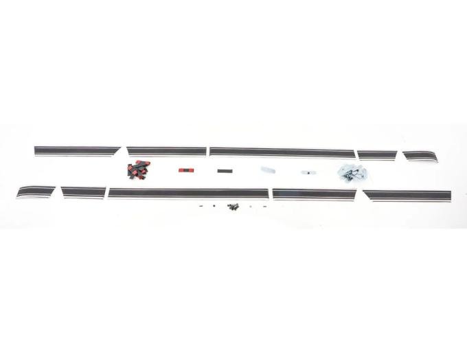 AMD Lower Side Molding Set, Black, 69-72 Chevy GMC CK Blazer Jimmy X299-4369-BS