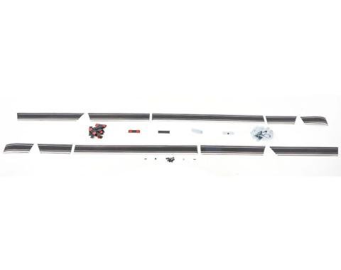 AMD Lower Side Molding Set, Black, 69-72 Chevy GMC CK Blazer Jimmy X299-4369-BS