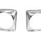 AMD Headlamp Bezels, Pair, 67-68 Chevy C/K Pickup Truck Suburban X145-4067-2P