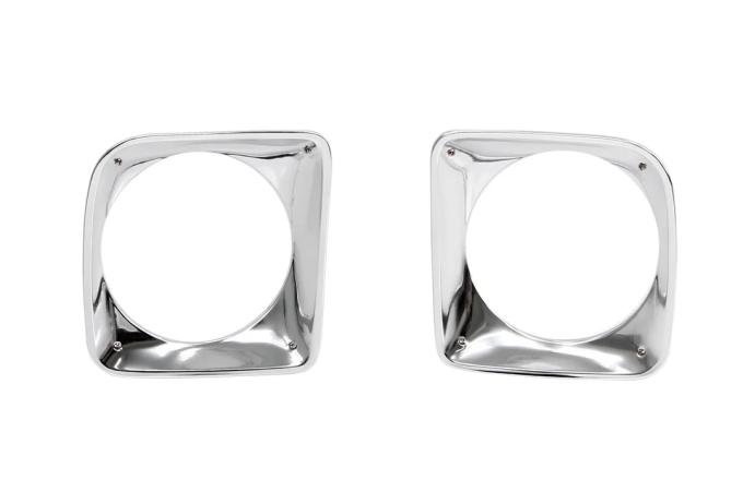 AMD Headlamp Bezels, Pair, 67-68 Chevy C/K Pickup Truck Suburban X145-4067-2P