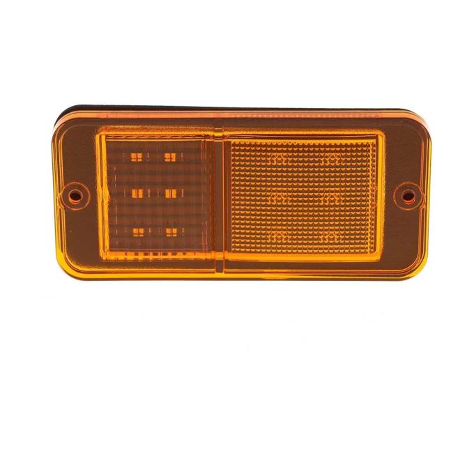 AMD Front Side Marker Lens, Amber, 12 Amber LED, No Bezel, 68-72 Chevy GMC CK Truck Blazer Jimmy Suburban X240-4068-D