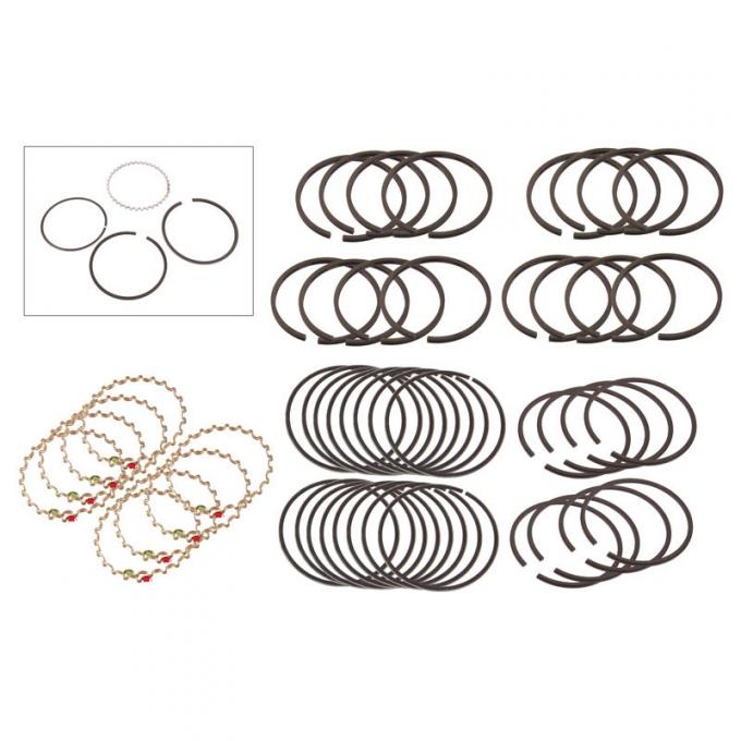 Dennis Carpenter Piston Ring Set - 1948-53 Ford Truck, 1949-53 Ford Car   8BA-6149-STD