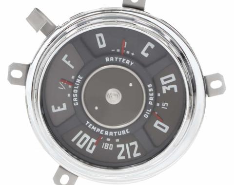 AMD Gauge Cluster Assembly, 6-Volt, 47-48 Chevy Truck X474-4047-S