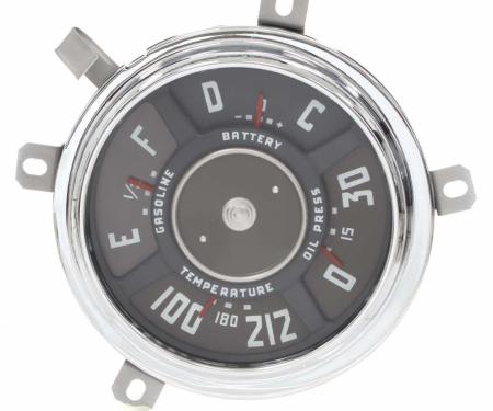AMD Gauge Cluster Assembly, 6-Volt, 47-48 Chevy Truck X474-4047-S