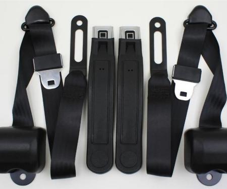 Chevy & GMC Truck Seat Belt Kit, Three Point, For Bucket Seats, With Retractors, 1968-1987