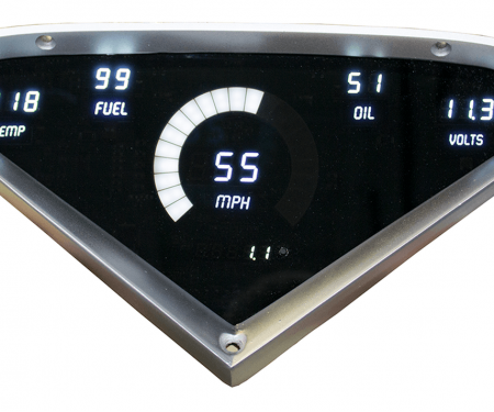 thumbnail image 2 of Intellitronix AP6000 Analog Gauge Panel For 1955-1959 Chevy Trucks - White Backlit, Red Needles, Made In USA 2 of 5
