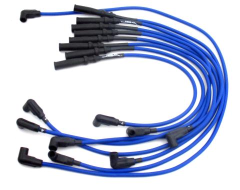 JBA Performance Exhaust 1992-03 Dodge/Chrysler 5.2L/5.9L V8 8mm JBA PowerCables&trade; Spark Plug Wire Set, Blue W09459