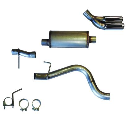 JBA Performance Exhaust 2019-22 Ford Ranger Eco Boost 3" Stainless Steel Cat Back Exhaust System with Dual 3 1/2" Tips Side Rear Exit 40-2545