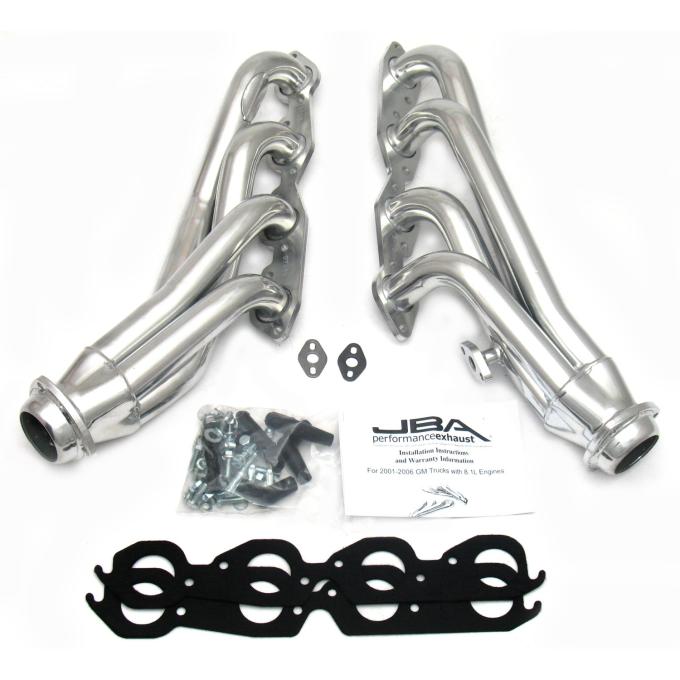 JBA Performance Exhaust 01-03 GM Truck Cat4Ward&reg; 8.1L Silver Ctd 1860SJS