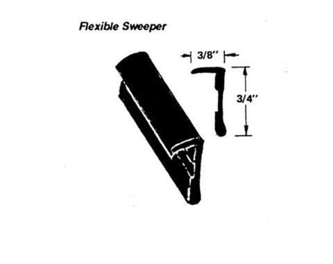 Metro Moulded Parts 1954-1964 Ford / Mercury / Lincoln / Metropolitan Flexible Sweeper. Made of Rubber WC 23-/FT