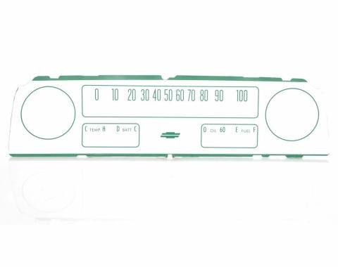 AMD Instrument Cluster Lens, with gauges, 64-66 Chevy CK Truck X474-4064-1B