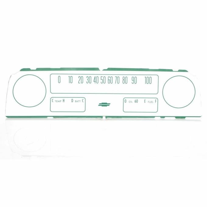 AMD Instrument Cluster Lens, with gauges, 64-66 Chevy CK Truck X474-4064-1B