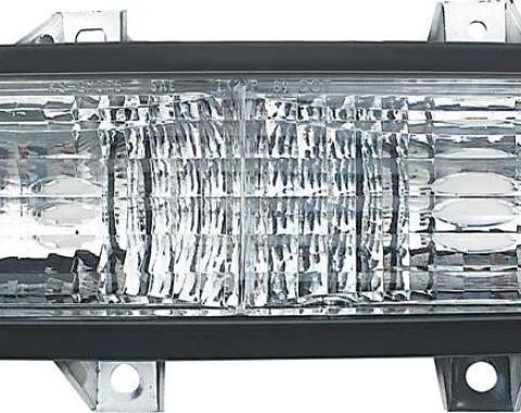 AMD Park Lamp Assembly, Quad Headlamps, RH, 89-91 Chevy GMC C/K Pickup Truck Blazer Jimmy Suburban X137-4089-1R