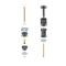 AMD Cab to Frame Mount Kit, 3/4 1 Ton and All 4wd, 26 pcs, 67-72 Chevy GMC Pickup Truck 427-4067-41S