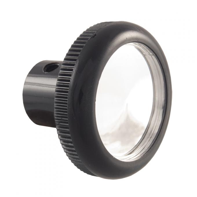 Dennis Carpenter Wiper / Washer / Heater / Choke Knob - Black with Chrome Center - 1968-72 Ford Truck, 1968-77 Ford Bronco C8UZ-17513-A