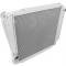 Champion Cooling 1966-1977 Ford Bronco 2 Row with 1" Tubes All Aluminum Radiator Made With Aircraft Grade Aluminum AE522