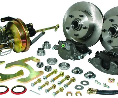 Classic Performance Complete Disc Brake Kit w/ Frame Mounted Booster for OEM Stock Spindles for 47-54 Chevy 1/2 Ton Truck 4754CBK-5