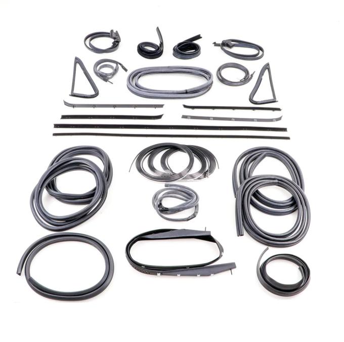 AMD Weatherstrip Kit, Full, w Chrome Lock Strip, 26 pcs, 85-91 Chevy GMC CK Blazer Jimmy X599-4385-1
