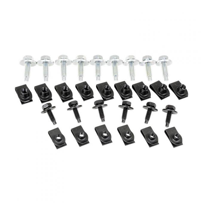 Dennis Carpenter Grille Hardware Kit - 1973-77 Ford Truck D3TZ-8200-HW