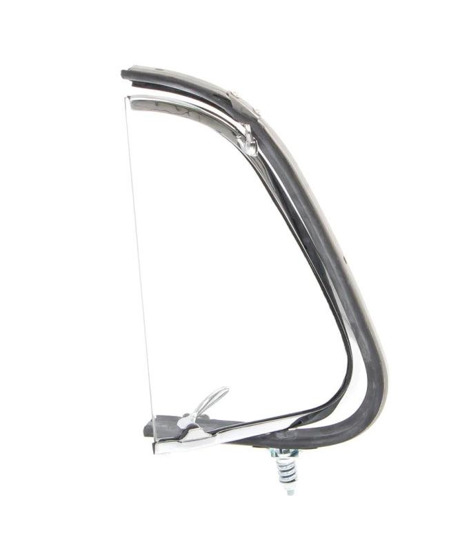 AMD Vent Window Assembly, RH, Clear Glass, Chrome Frame, 51-52 F1 F2 Ford Pickup Truck X560-4551-2CRS
