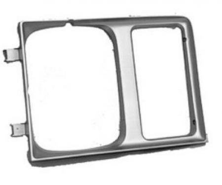 Chevy Truck Headlight Bezel, Two Headlights, Left, 1985-1988