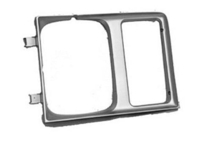 Chevy Truck Headlight Bezel, Two Headlights, Left, 1985-1988