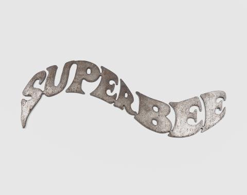Detroit Muscle Technologies 2010-2018 Chrysler / Dodge / Ram Mopar Steel Wall Art - SUPERBEE Text Long WALLART-SUPERBEE TEXT LONG