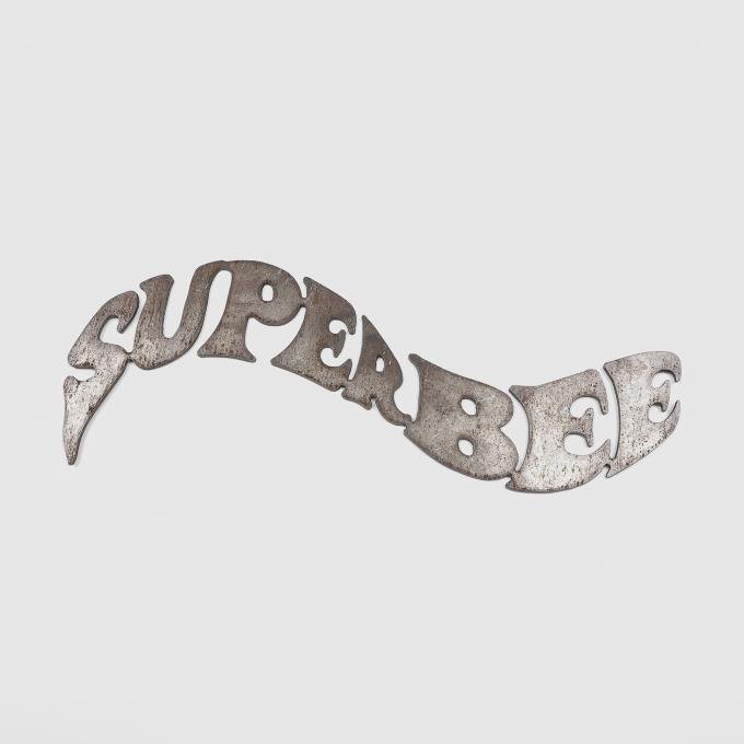 Detroit Muscle Technologies 2010-2018 Chrysler / Dodge / Ram Mopar Steel Wall Art - SUPERBEE Text Long WALLART-SUPERBEE TEXT LONG