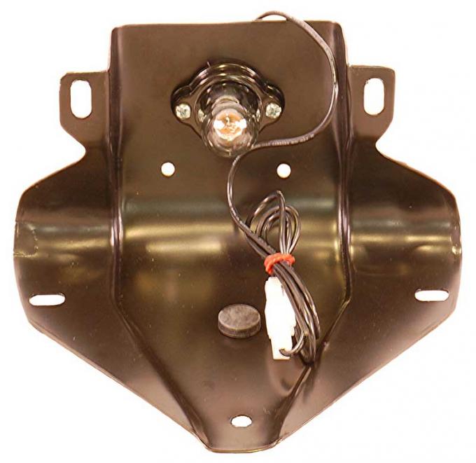 AMD Rear License Plate Bracket w/ Lamp, Black X945-4060