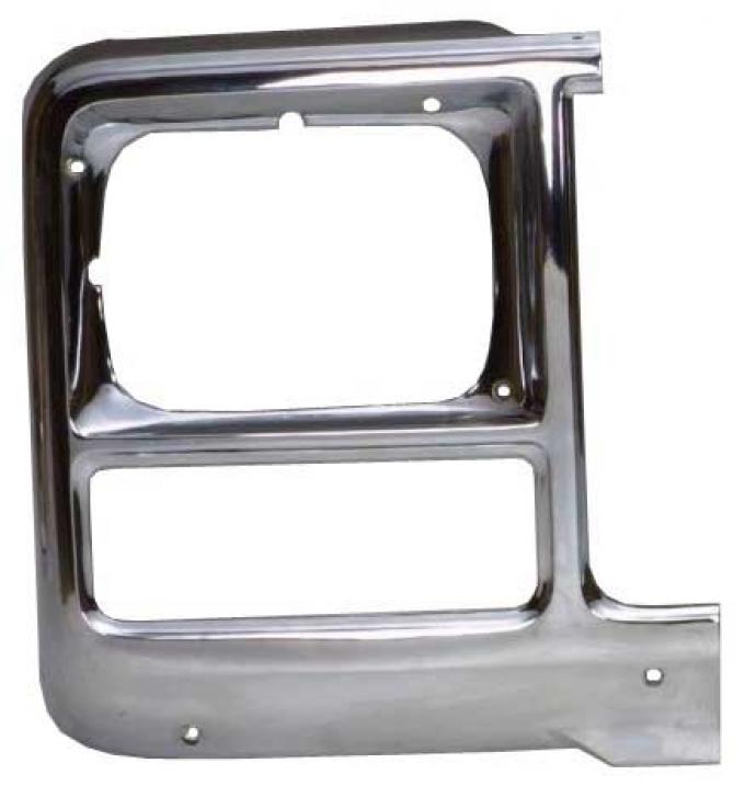 AMD Headlight Bezel, RH, 80 Chevy GMC Truck Blazer Jimmy Suburban w/ Single Headlight X145-4080-3R