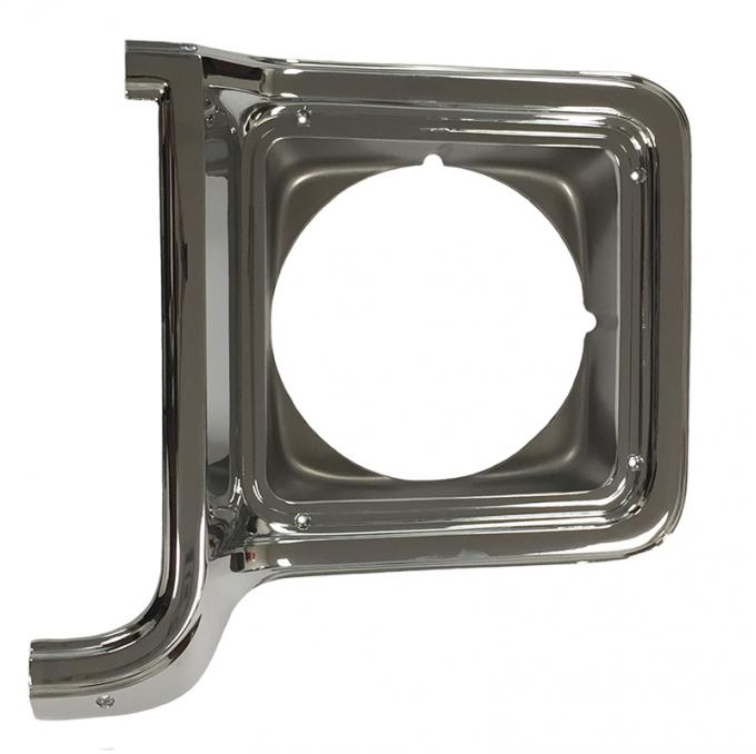 AMD Headlamp Bezel, Chrome / Dark Gray, LH X145-4073-L