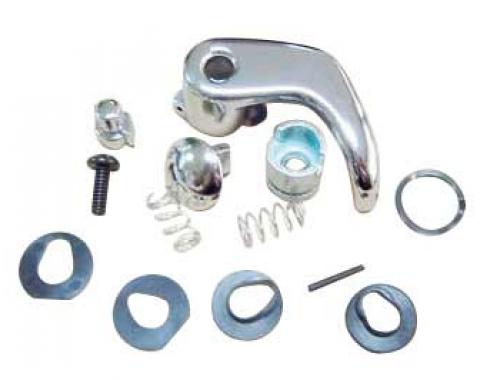 AMD Vent Window Handle w/ Chrome Knob, LH, 73-87 Chevy GMC Truck; 73-91 Blazer Jimmy Suburban X561-4080-L