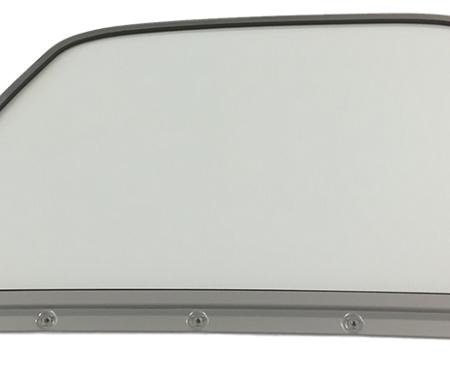 AMD Door Glass Assembly w/ Chrome Frame, Clear, RH, 47-50 Chevy GMC Truck X550-4047-1R