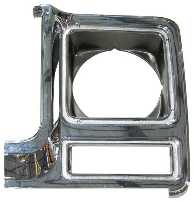 AMD Headlamp Bezel, Chrome / Dark Gray, LH X145-4079-2L