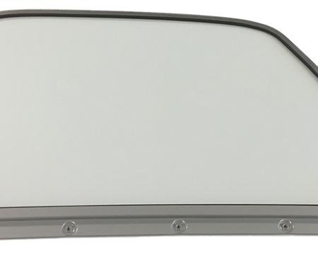 AMD Door Glass Assembly w/ Chrome Frame, Clear, LH, 47-50 Chevy GMC Truck X550-4047-1L