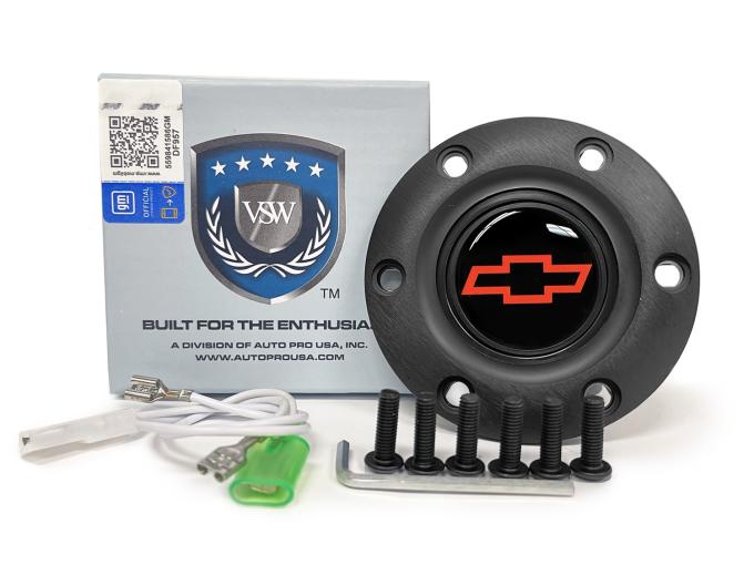 Auto Pro USA VSW 6-Bolt Steering Wheel Horn Button STE1008BLK
