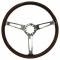 Auto Pro USA 1966-1972 Ford Bronco VSW S6 Classic Espresso Stained Wood Steering Wheel Kit, Deluxe, Incl. 15 in. Dia. Steering Wheel ST3554A-9S-49CHR