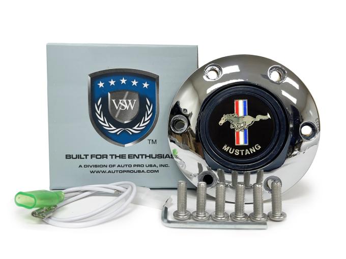 Auto Pro USA VSW 6-Bolt Steering Wheel Horn Button STE1002CHR