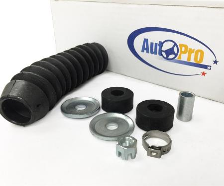 Auto Pro USA 1965-1970 Ford Mustang Power Steering Cylinder Boot Kit, Includes Bushings/Washers/Spacer/Lock Nut/Cotter Pin PS1010KIT