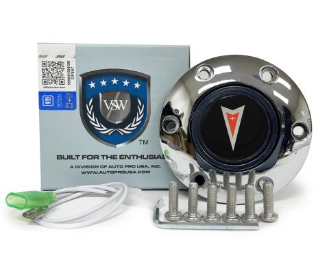 Auto Pro USA VSW 6-Bolt Steering Wheel Horn Button STE1011CHR