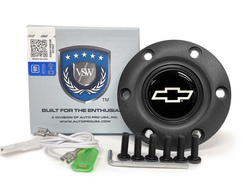 Auto Pro USA VSW 6-Bolt Steering Wheel Horn Button STE1023BLK