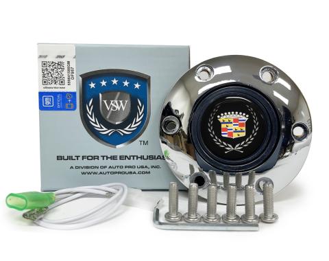 Auto Pro USA VSW 6-Bolt Steering Wheel Horn Button STE1016CHR