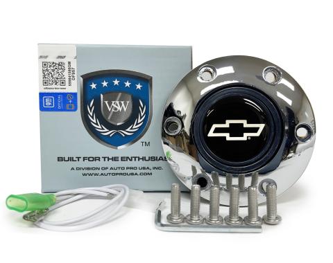 Auto Pro USA VSW 6-Bolt Steering Wheel Horn Button STE1023CHR