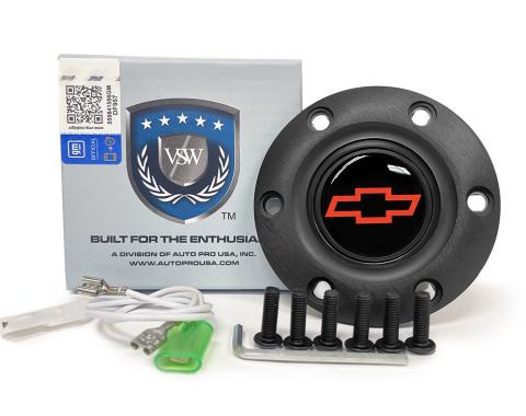 Auto Pro USA VSW 6-Bolt Steering Wheel Horn Button STE1008BLK