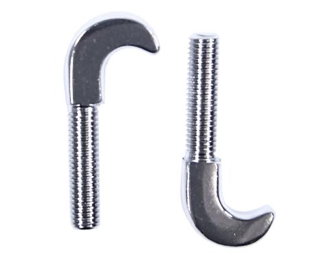 Auto Pro USA 1964-1968 Ford Mustang Convertible Top Hook, Pair, Chrome CTH1001