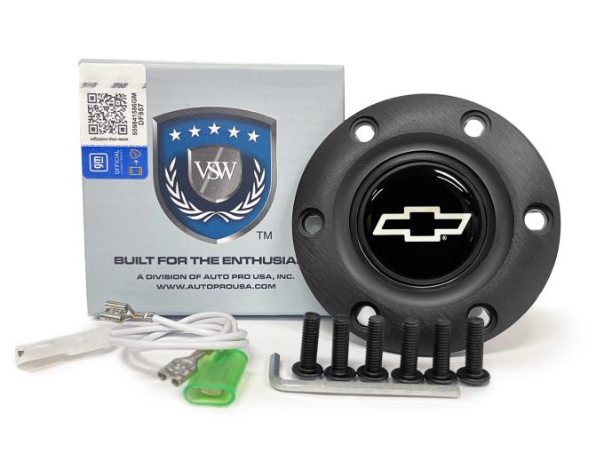Auto Pro USA VSW 6-Bolt Steering Wheel Horn Button STE1023BLK